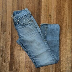 True Religion Light Blue Straight Leg Jeans